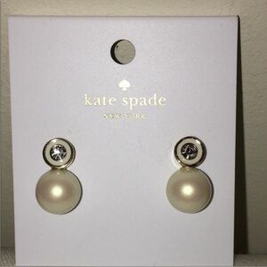 Kate spade pearl diamond earrings